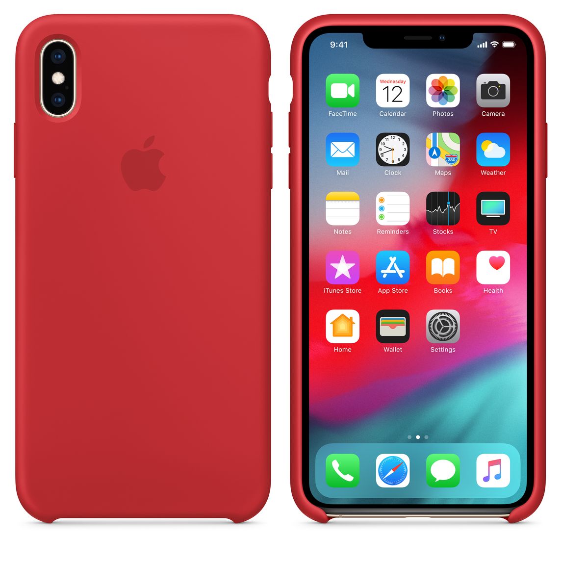 iphone xs coque rouge