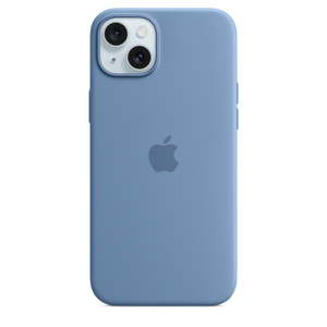 iPhone 15 Plus Silicone Case with MagSafe Winter Blue Apple (UK)
