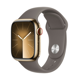 Apple Watch Series 9 GPS + Cellular, 41 mm Edelstahlgehäuse Gold 