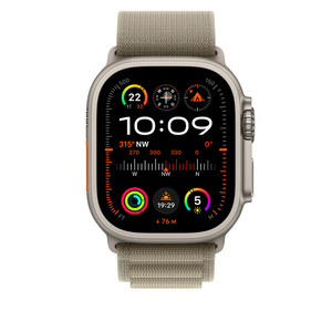 49 mm Alpine Loop Oliv - Medium - Apple (DE)