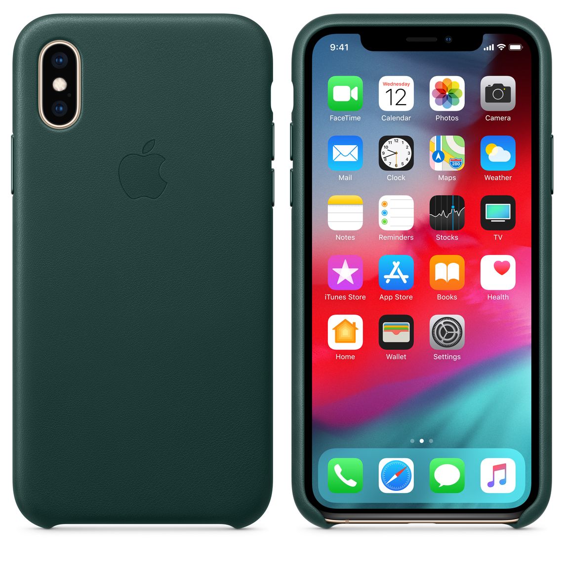 coque iphone xs vert