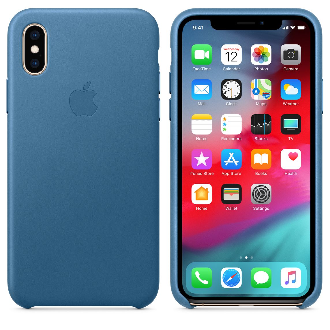 coque iphone xs bleu cape