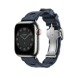 Apple Watch Hermès – 41 mm Kilim Single Tour Navy - Apple (DE)