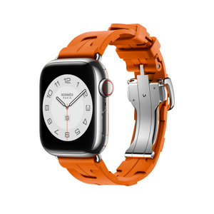 Apple Watch Hermès – 41 mm Kilim Single Tour Orange - Apple (DE)