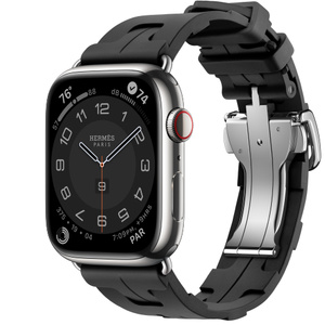 Apple Watch Hermès Series 9 GPS + Cellular, 45 mm Edelstahlgehäuse