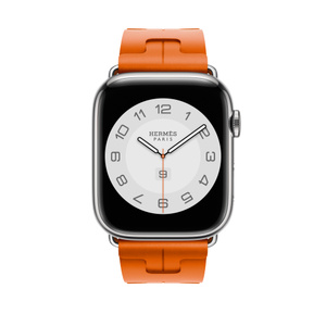 Apple Watch Hermès – 45 mm Kilim Single Tour Orange - Apple (DE)