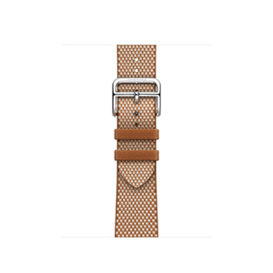 Apple Watch Hermès 41mm Gold/Écru Toile H Single Tour Apple (UK)