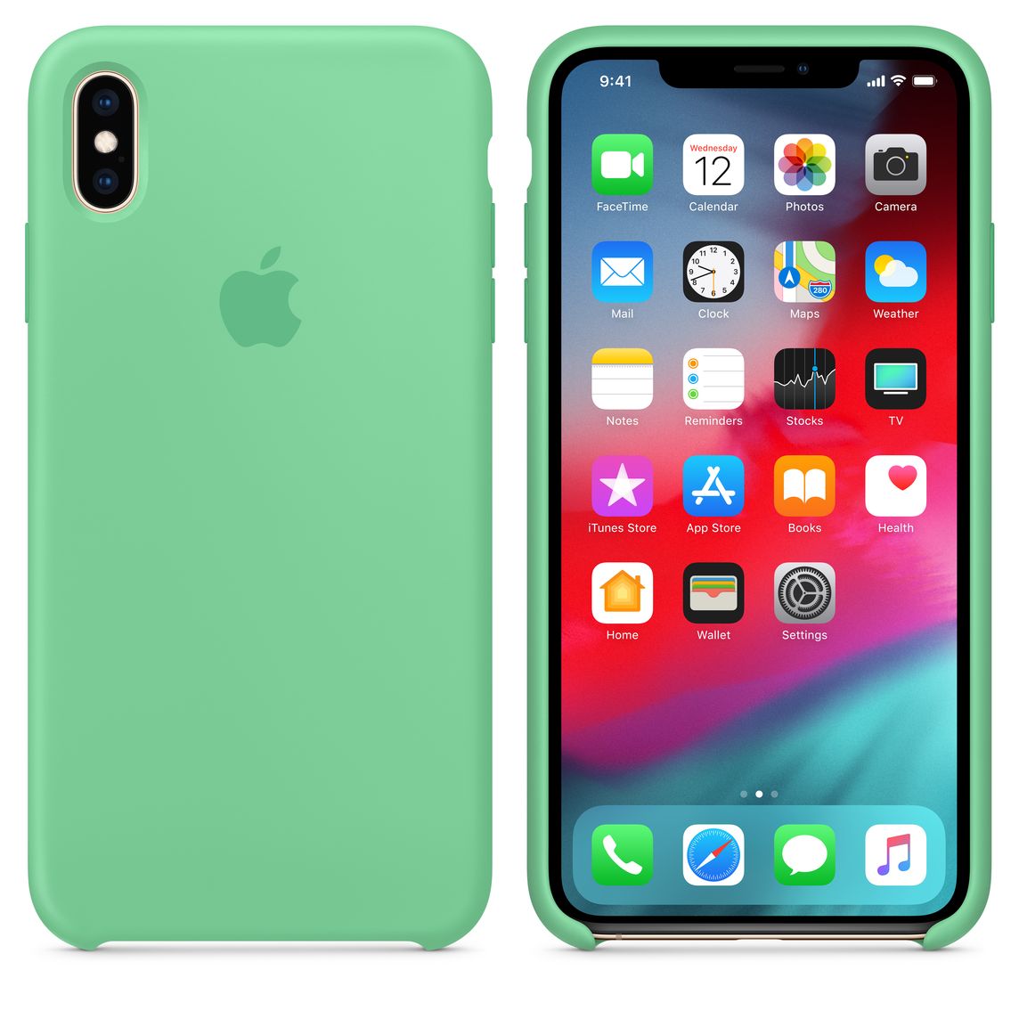 coque iphone xs max apple menthe