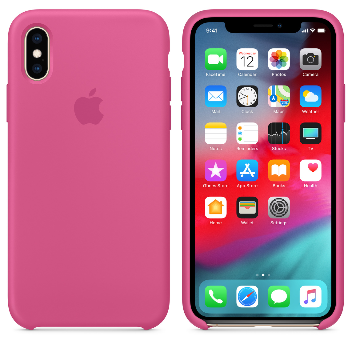 coque iphone xr silicone rose