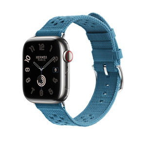 Apple Watch Hermès - 41 mm Tricot Single Tour Bleu Jean - Apple (DE)