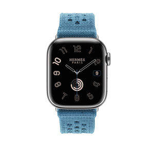 Apple Watch Hermès - 41 mm Tricot Single Tour Bleu Jean - Apple (DE)