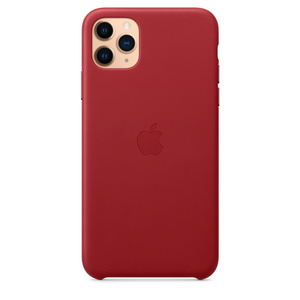 Iphone 11 Pro Max Leather Case Product Red Business Apple Ie
