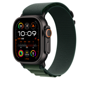 49mm Dark Green Alpine Loop - Medium - Black Titanium Finish  