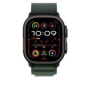 49mm Dark Green Alpine Loop - Medium - Black Titanium Finish  
