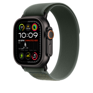 49mm Green Trail Loop - M/L - Black Titanium Finish - Apple (AE)