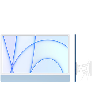 Immagine di iMac 24 pollici con adattatore VESA