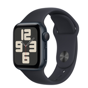 Refurbished Apple Watch SE GPS, 40mm Midnight Aluminium Case with 
