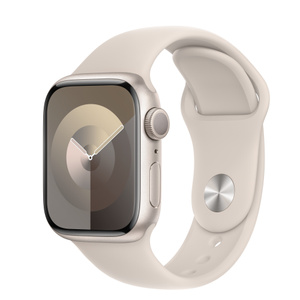 Refurbished Apple Watch Series 9 GPS, 41mm Starlight Aluminum Case 