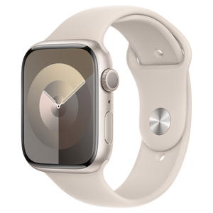 Refurbished Apple Watch Series 9 GPS, 45mm Starlight Aluminium 