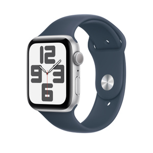 Buy Apple Watch SE GPS, 40mm Silver Aluminum Case with Storm Blue Sport