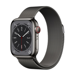 Buy Apple Watch Series 8 GPS + Cellular, 41mm Graphite Stainless Steel Case  with Graphite Milanese Loop