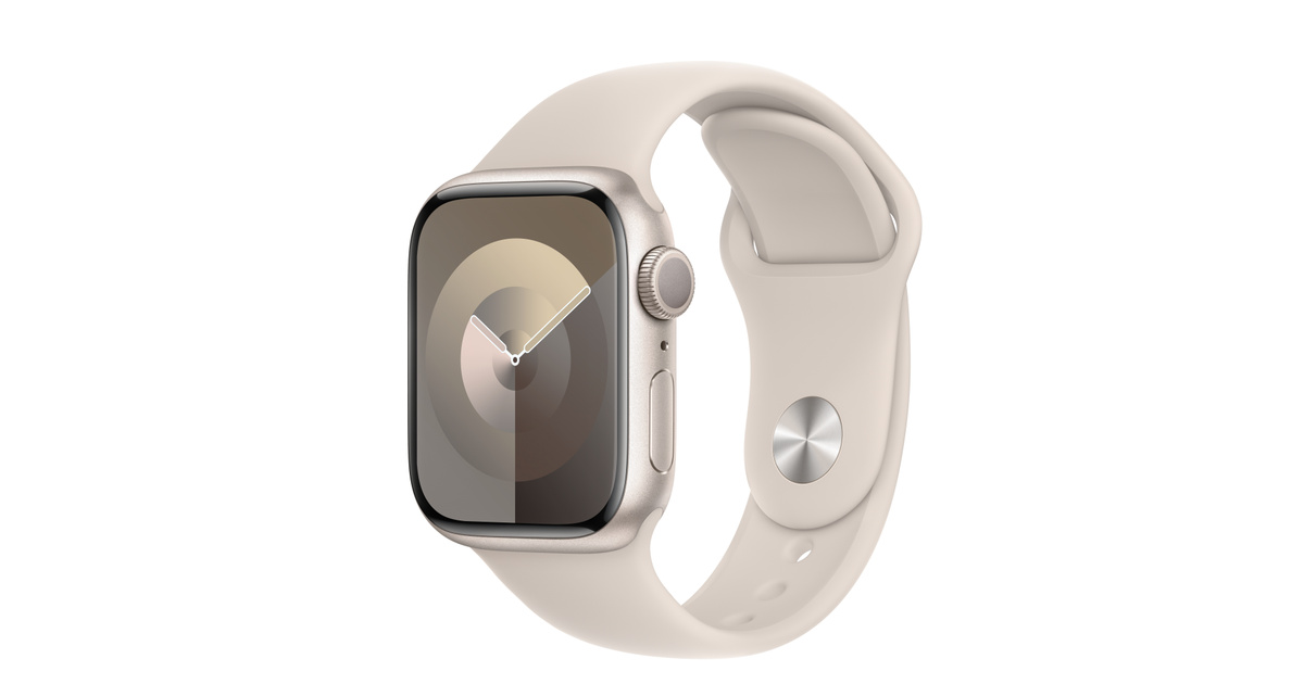 Buy Apple Watch Series 9 GPS, 41mm Starlight Aluminum Case with