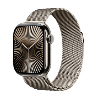 Buy Apple Watch Series 10 GPS + Cellular, 42mm Natural Titanium 
