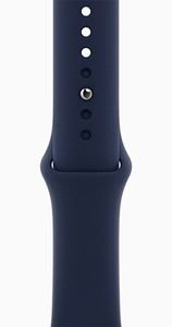 Apple Watch Series 6 Gps 44mm Blue Aluminum Case With Deep Navy Sport Band Regular Apple