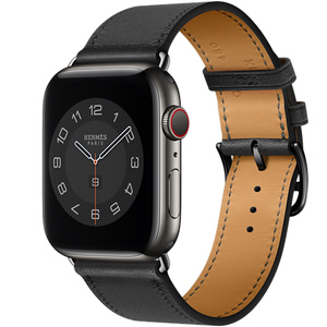 hermes black apple watch