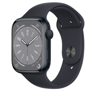 Buy Apple Watch Series 8 GPS, 45mm Midnight Aluminium Case with Midnight  Sport Band - Regular