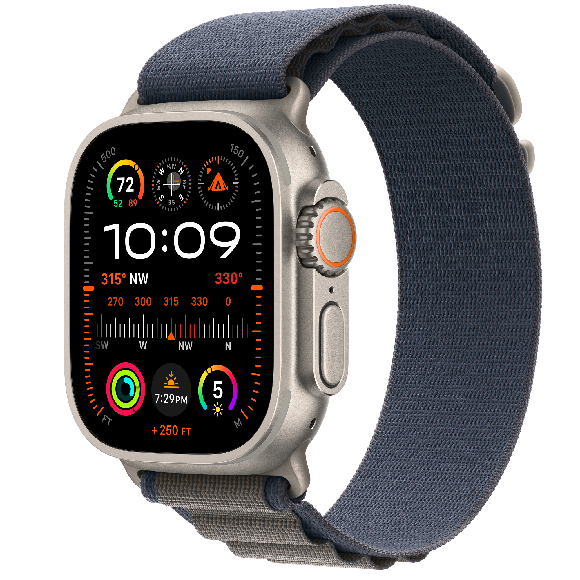 Buy Apple Watch Ultra 2 GPS + Cellular, 49mm Titanium Case with Blue Alpine  Loop - Large - Apple