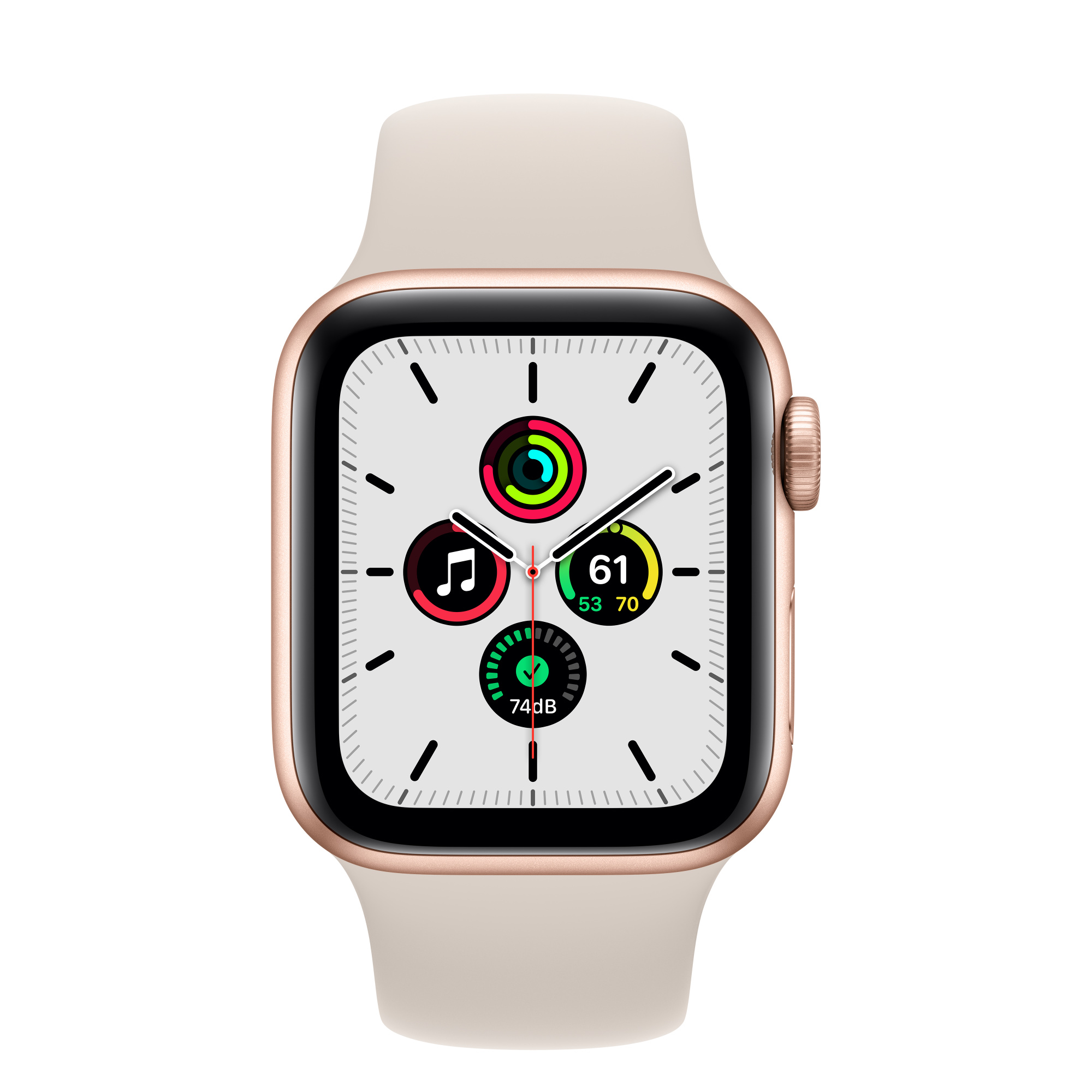 Refurbished Apple Watch SE GPS, 40mm Gold Aluminum Case with