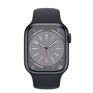 Refurbished Apple Watch Series 8 GPS, 41mm Midnight Aluminum Case with S/M  Midnight Sport Band