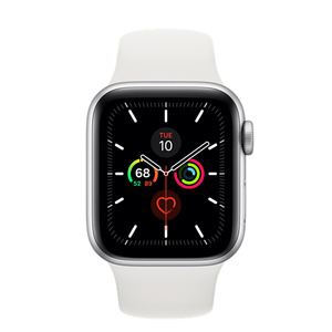 white apple watch