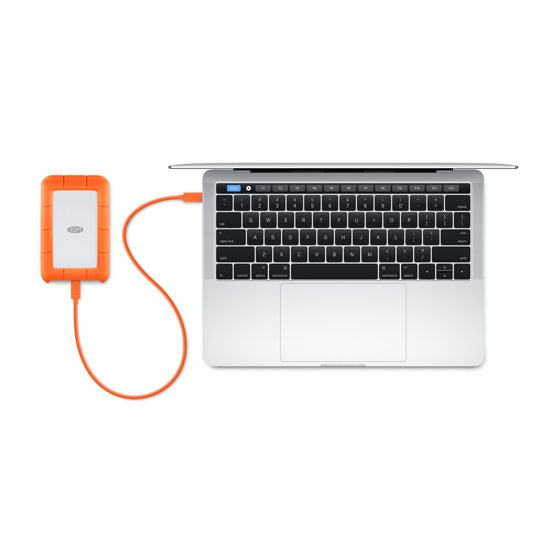 LaCie 2TB Rugged USB-C Portable Hard Drive - Education - Apple