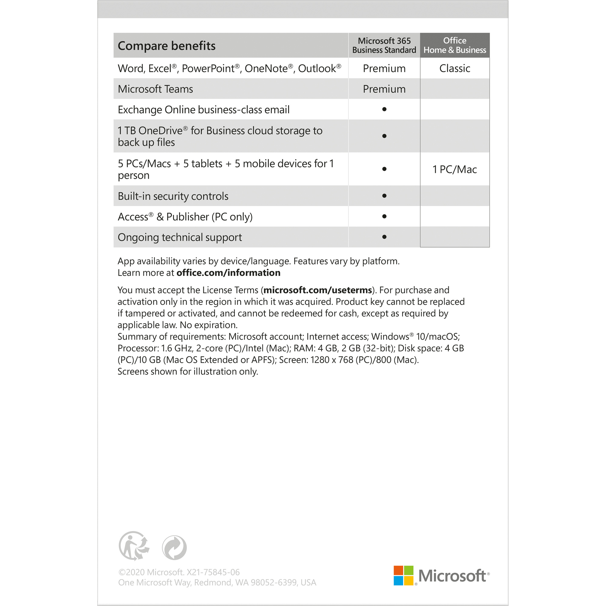 mocrosoft office business access for mac