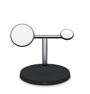 Belkin BOOST↑CHARGE PRO 3-in-1 Wireless Charger with MagSafe - Black - Apple