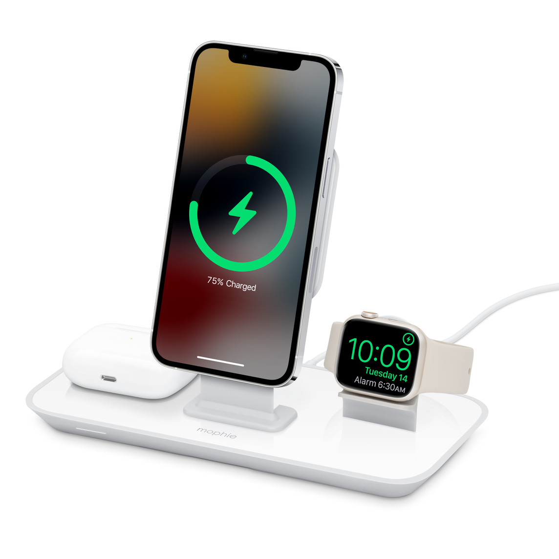 mophie 3-in-1 stand for MagSafe Charger - Apple mophie 3-in-1 stand for MagSafe Charger - Apple