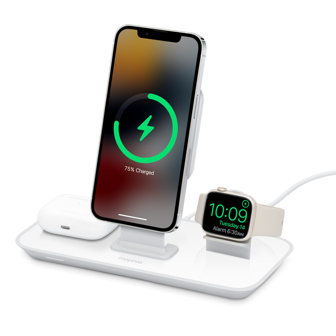 Mophie 3-in-1 Stand for MagSafe Charger - White