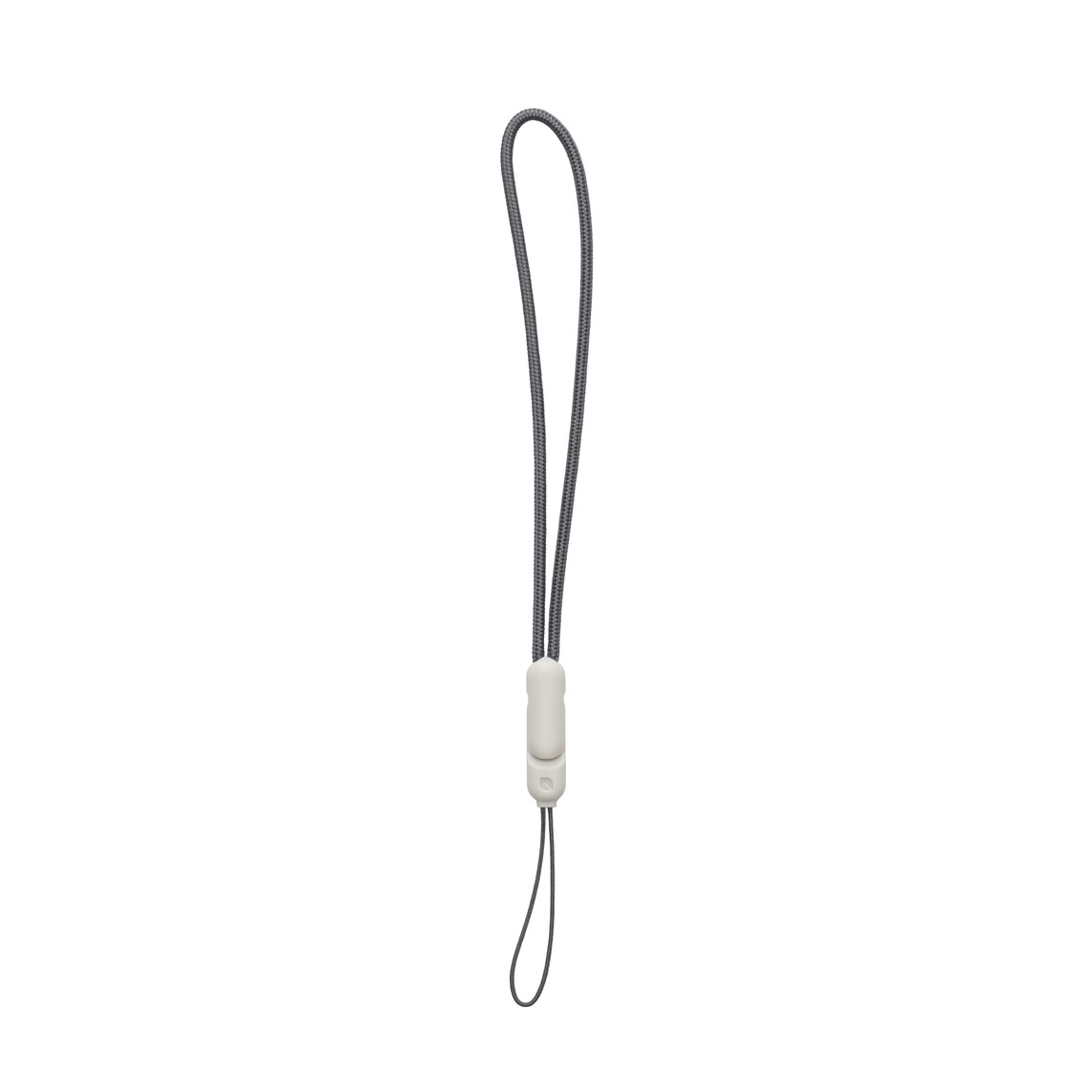 Lanyard hanging in mid-air, unraveled.