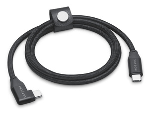 Satechi RightAngle USBC to USBC Data and Charge Cable (1m) Black