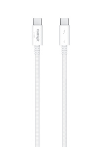 CalDigit Thunderbolt 4 (USB‑C) Pro Cable (1m) - White - Apple
