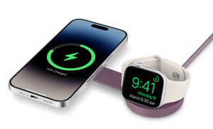 Twelve South ButterFly SE 2-in-1 USB-C Qi2 Travel Charger - Purple 