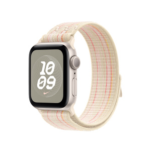 40mm Starlight/Pink Nike Sport Loop - Apple