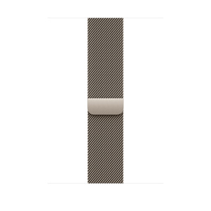 Natural Titanium Milanese Loop with polished titanium mesh, with magnetic hook closure
