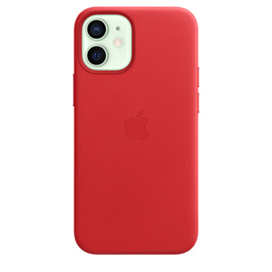 Iphone 12 Mini Leather Case With Magsafe Product Red Apple