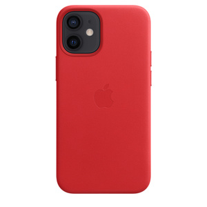 Iphone 12 Mini Leather Case With Magsafe Product Red Apple