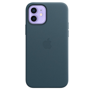 Iphone 12 12 Pro Leather Case With Magsafe Baltic Blue Apple