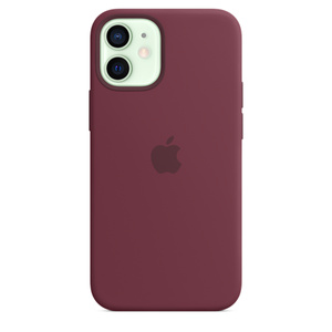 Iphone 12 Mini Silicone Case With Magsafe Plum Apple