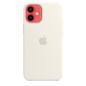 Iphone 12 Mini Silicone Case With Magsafe White Apple